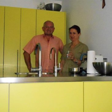 Frau Dr. Edith Kurz mit unserem Trinkwasserberater Walter Moshammer